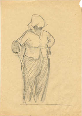 Сойфертис Леонид Владимирович. Маляр. Из серии «На стройке»